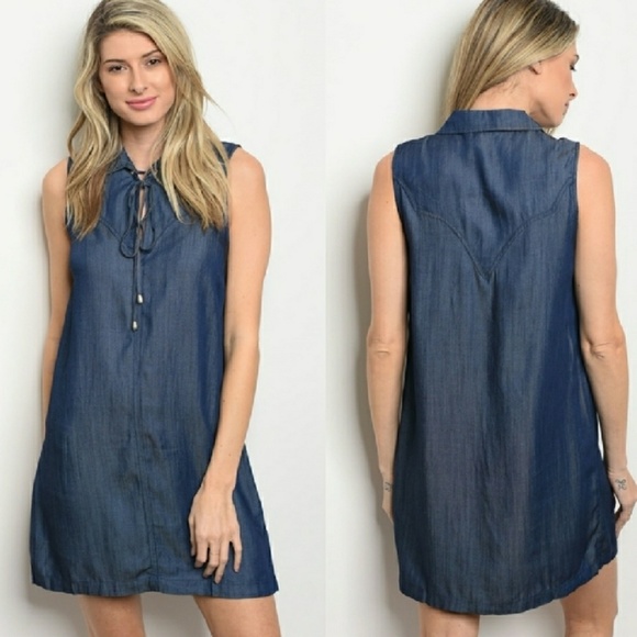 Chambray Dress🖤 - Picture 4 of 4